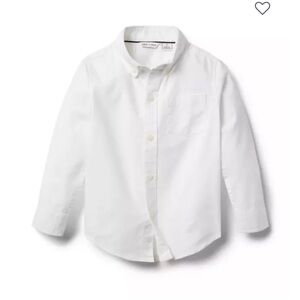 Janie and Jack Classic White Kids Shirt. 2T